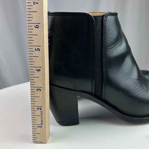 Frye Mustang Gore Women’s Black Leather Ankle Booties Size 8.5B - Picture 10 of 12